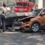 ಚಲಿಸುತ್ತಿದ್ದ ಆಟೋ, ಕಾರಿನ ಮೇಲೆ ಬಿದ್ದ ಮೆಟ್ರೋ ಸ್ಪ್ಯಾಬ್: ಓರ್ವ ಸಾವು