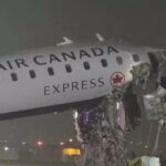 ಲ್ಯಾಂಡಿಂಗ್ ವೇಳೆ ಅಗ್ನಿಶಾಮಕ ವಾಹನಕ್ಕೆ ಢಿಕ್ಕಿ ಹೊಡೆದ ಏ‌ರ್ ಕೆನಡಾ ಎಕ್ಸ್‌ಪ್ರೆಸ್ ವಿಮಾನ