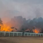 ವಿಟ್ಲ: ಕಂಬಳಬೆಟ್ಟು ಜನಪ್ರಿಯ ಶಾಲೆಯ ಬಳಿಯ ಗುಡ್ಡಕ್ಕೆ ಬೆಂಕಿ