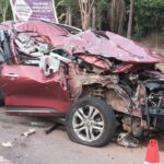 ಕಾಪು: ಕಾರು, ಲಾರಿ ನಡುವೆ ಭೀಕರ ರಸ್ತೆ ಅಪಘಾತ: ಓರ್ವ ಸ್ಥಳದಲ್ಲೇ ಮೃತ್ಯು, ಇನ್ನಿಬ್ಬರು ಗಂಭೀರ